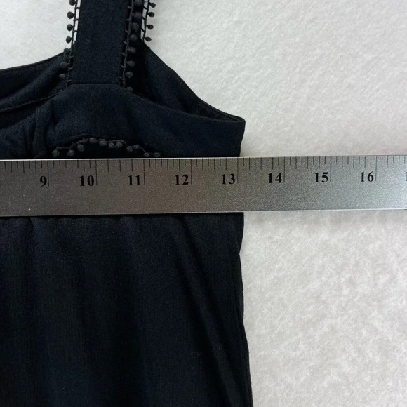 Juicy Couture Dress Size P Flapper Bow Pleated Hem Sleeveless Modal Black - Picture 9 of 10